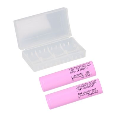 2x Samsung INR18650-35E 3,7V 3500mAh inkl. Akku-Schutzbox 18650