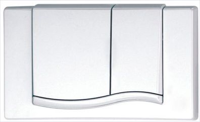 MEPAwave Betätigungsplatte für A21/E21 2-Mengen, weiß