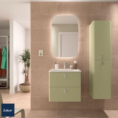 Salgar Schrank wandhängend UNIIQ 600 2 Schubladen mit Softeinzug SALVIA 598 x 540 x 4