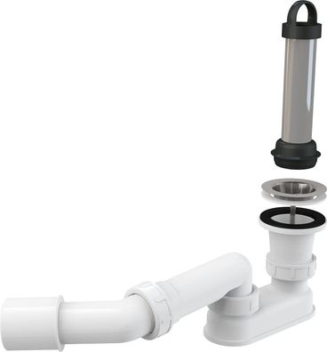 Alcadrain A462-50 Ablaufgarnitur für die Duschwannen mit Geruchsverschluss und Ablauf