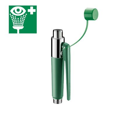 Delabie Handbrause-Augendusche 1 Sprühkopf Wandmont. + Hinweisschild