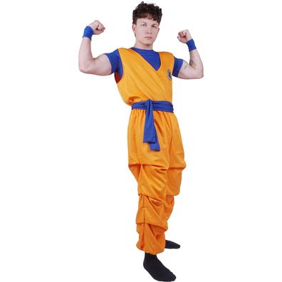 3-teiliges Kostüm von Son Goku beim Herr der Schildkröten | Größen: S - XL