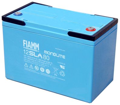 Fiamm Blei-Akku 12SLA80L MonoLite 12V 80Ah M8 Innengewinde