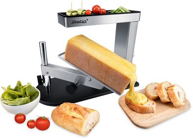 Steba RC 210 Käse Raclette | 360° schwenkbare Edelstahl-Auflage | 17 x 7 cm