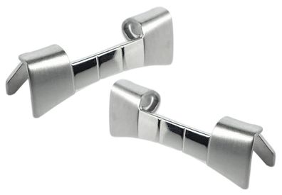 Festina > 2x Bandanstoß 22mm Anstoß silbern Endlink F20425 F16822