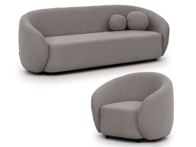 Roundi - Bouclé Polstergarnitur 3 + 1 Luxus & Moderne Kollektion