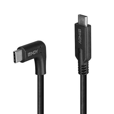 LINDY 0.5m USB 3.2 Typ C Kabel 90 Grad gewinkelt