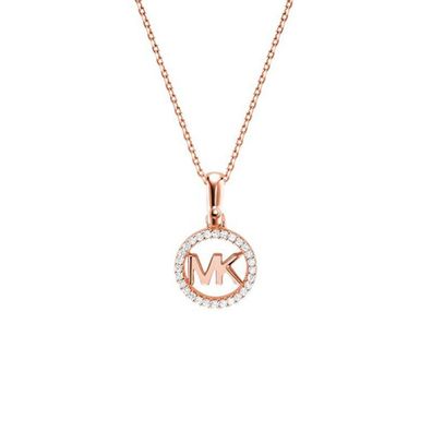 Bronze necklace with glitter pendant MKC1108AN791 (chain, pendant)