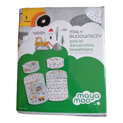 Baby-Bettwäsche Baustelle „Little Builder“ 100x135 + 40x60 | 100 % Baumwolle |