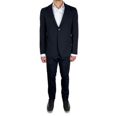 Aquascutum Navy Wool Men's Suit