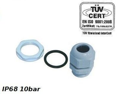 PG48 Kabelverschraubung 34-44mm IP68 10bar Grau PROFI