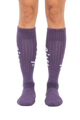 EIVY Women Snow Socken Rib Merino Wool Socks deep purple