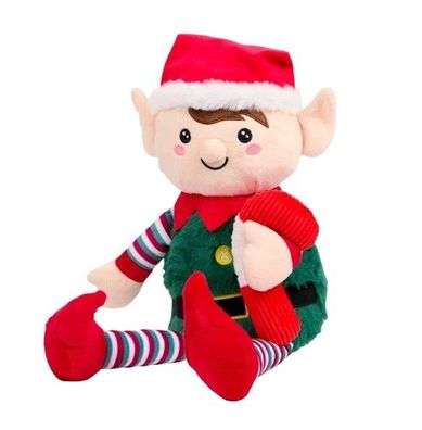 Mini Matters Weihnachtliche Plüschfigur Jung Weihnachtsman Helfe Zwerg 60 cm