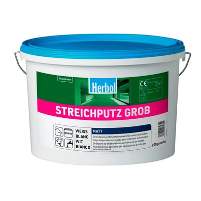 Herbol Streichputz Grob 20 kg weiß