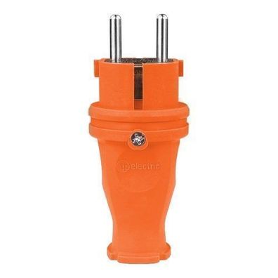 Gummistecker 16A 230V Stecker orange