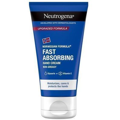 Neutrogena Norwegische Formel Handcreme, schnell einziehende Pflege, 75 ml