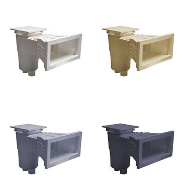 Astralpool Skimmer Breitmaul ABS | 17,5 L | Messing Gewindehülsen | f. Folienbecke