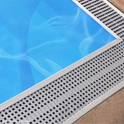 Trend PPline Überlaufgitter-Umrandung Premium inkl. 8 Eckteilen | versch. Ausführu