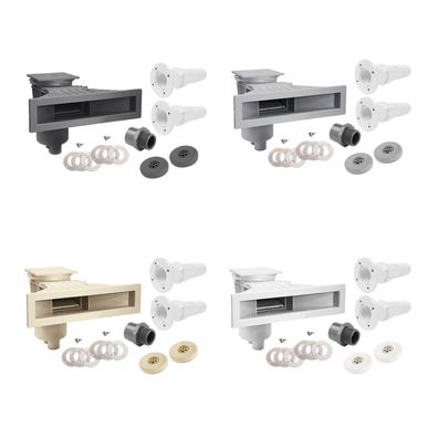 Set Astralpool Skimmer Slim Seaview | inkl. 2 Trend Einlaufdüsen mit Mauerdurchfüh