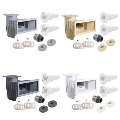 Set Astralpool Skimmer Breitmaul | inkl. 2 Trend Einlaufdüsen mit Mauerdurchführun