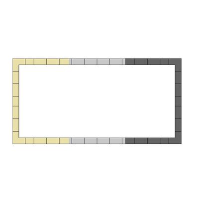 Trend Keramik-Beckenrandsteine Set f. REB | Ecke Radius 135 mm | versch. Ausführungen