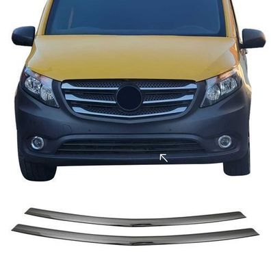 Kühlergrill Leiste Grillleisten für Mercedes Vito W447 2014-2025 Dunkel 2x