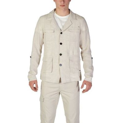 In My Hood Beige Linen Blazer