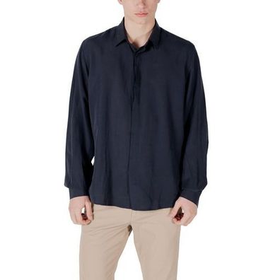 Antony Morato Blue Lyocell Shirt
