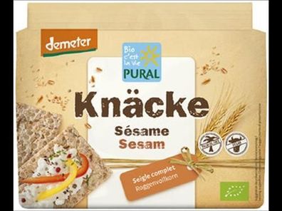 Pural 6x Knäcke Sesam demeter 250g
