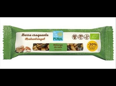 Pural 6x Nussmix Krokantriegel -30% Zucker 35g