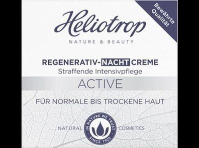 Heliotrop 6x Active Regenerativ- Nachtcreme 50ml