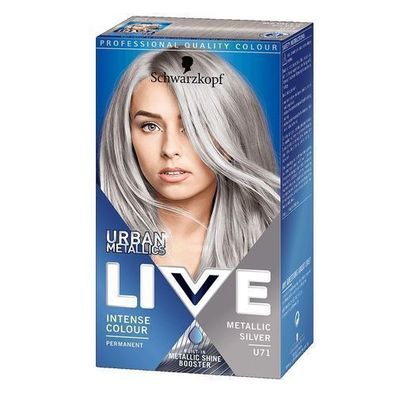 Schwarzkopf Live Urban Metallic Haarfarbe Metallic Silber 60ml