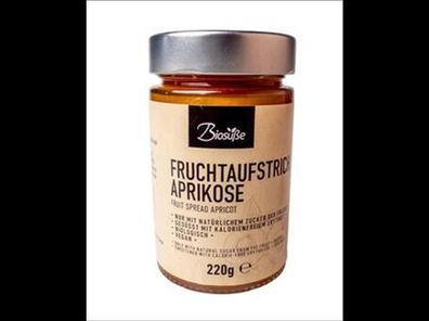 Biosüße BioSüße Bio-Fruchtaufstrich zuckerfrei Aprikose 220g Glas 220g