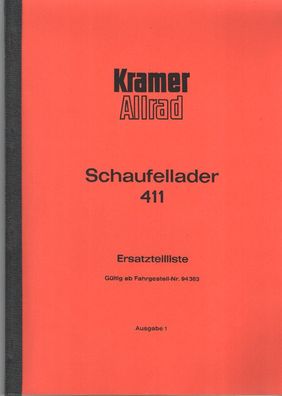 Ersatzteilliste Kramer Allrad Schaufellader 411