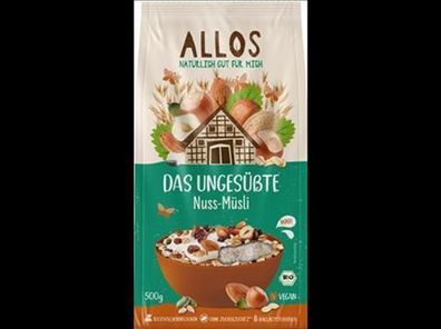 Allos Das Ungesüßte Nuss-Müsli 500g