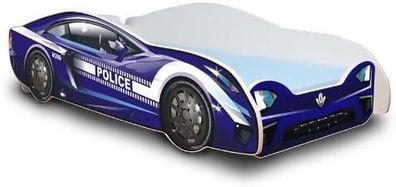 Best For Kids Autobett 80x180 cm Holz Kinderbett mit Name personalisiert Auto-Schild