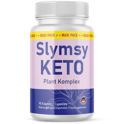 Slymsy Keto Kapseln | Ideal begleitend für dein Ziel | Einfache Anwendung | 90 Stk