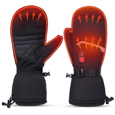 Beheizte Handschuhe für Herren und Damen, Palm Lederhandschuhe Heated Ski