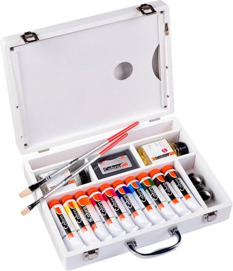 Royal Talens Cobra Study Ölfarben Set Basic | 10 x 40 ml + Zubehör