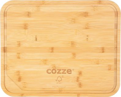 COZZE Pizzaschneidebrett 430x350x20mm Bambus