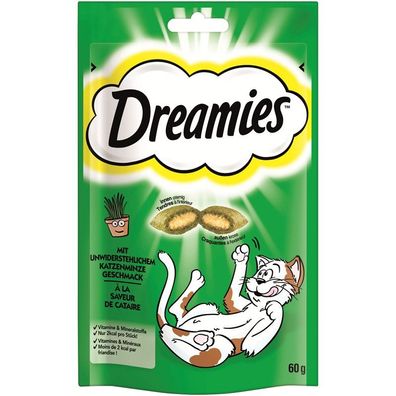 Dreamies Cat Snack mit Katzenminze Geschmack 6 x 60g