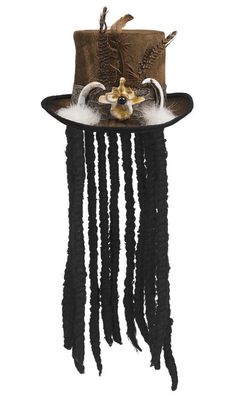 Hut Vodoo Buluku mit Haaren