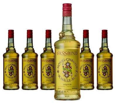 6 x Fassbind Honig-Chrüter Schälle-Bur