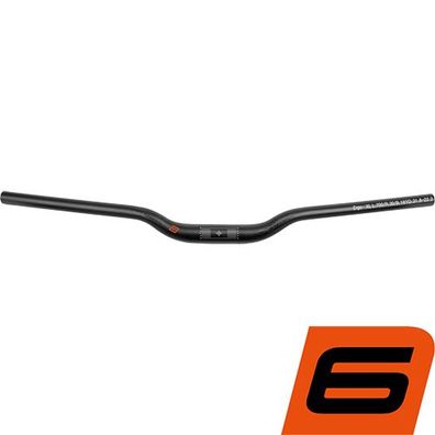 Ergotec Lenker ERGO PLUS XL 31,8 - 680x30x14°, Safety Level 6, DB, schwarz matt