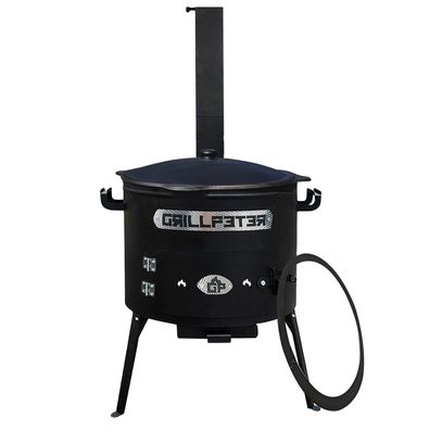 Utschak Asamat mit Kazan aus Gusseisen 12L