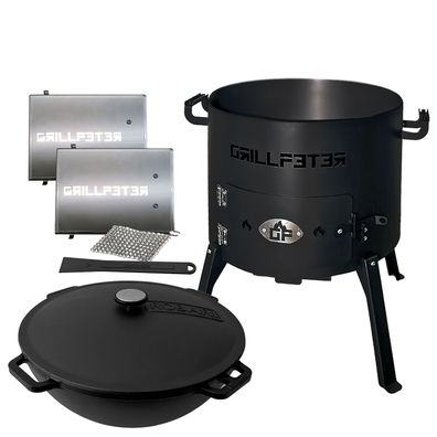 Utschak Nurlan Ø40 cm Kazan 12L Deckel Ablageset Reinigungsset