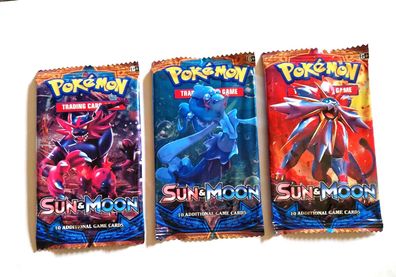 Pokemon Sun & Moon englisch 3 Booster (= 30 Karten) (PM2910251)