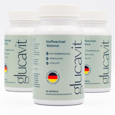SET 3x60 Glucavit Nahrungsergänzungsmittel | 60 Kapseln