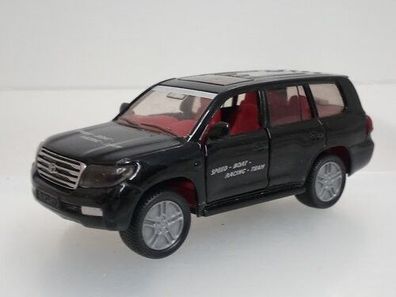 Toyota Land Cruiser V8 Schwarz Speed Boat Racing Team Siku 1440 Modellauto