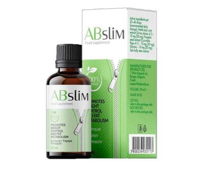 Abslim Tropfen, Nahrungsergänzungsmittel, AB Slim 30 ml